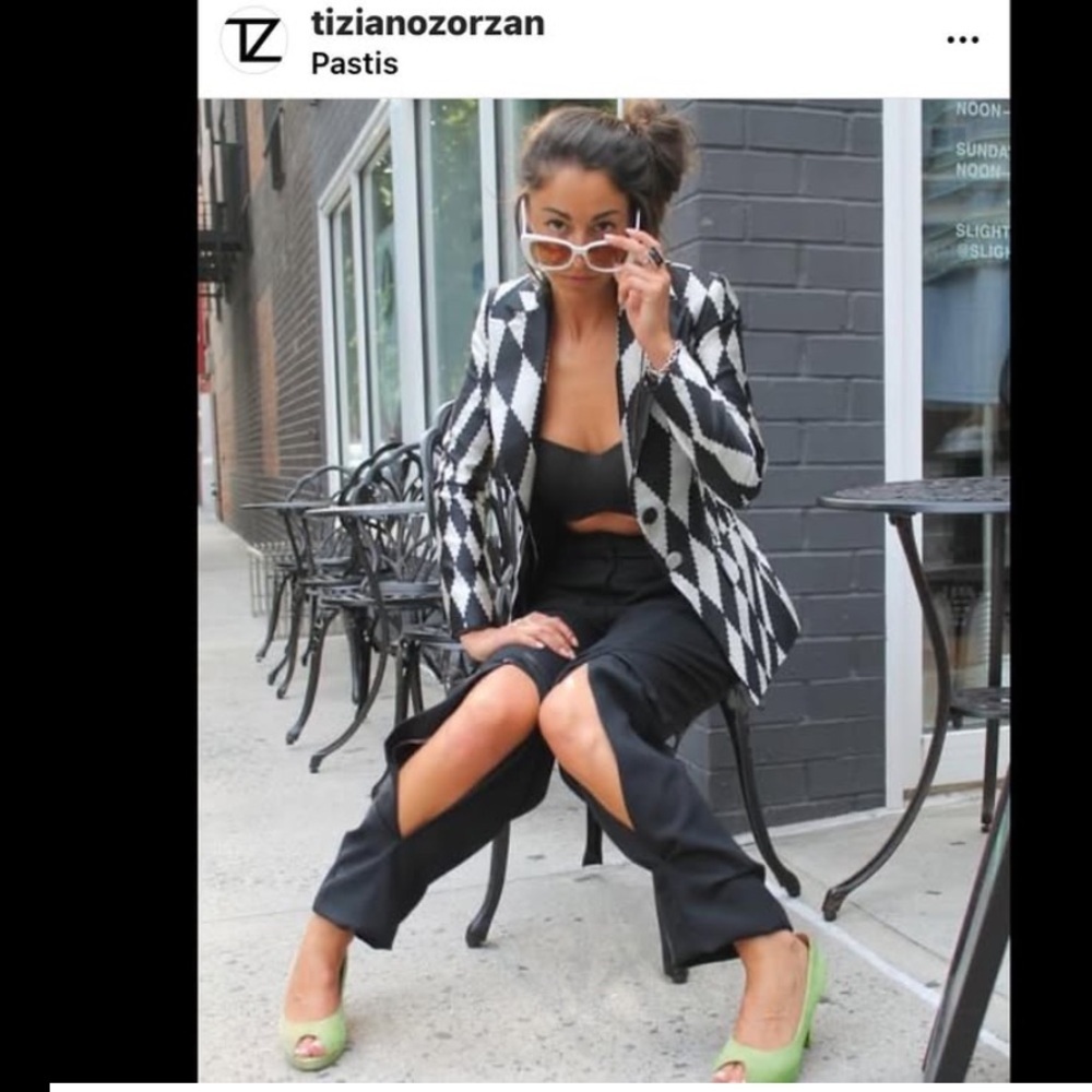 Tiziano Zorzan black ladies trousers, NWT, US Size 14.